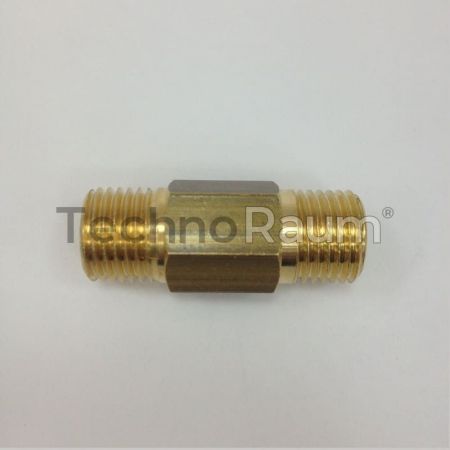 Переходник штуцер 1/4"; штуцер 1/4" латунный удлиненный